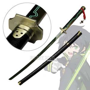 Armoury: Seraph of the End – Yuichiro Hyakuya’s Asuramaru Sword – Green Edge Demon Katana