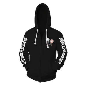 Jujutsu Kaisen - Gojo & Itadori Waving Hi - Silky Zip-Up Hoodie