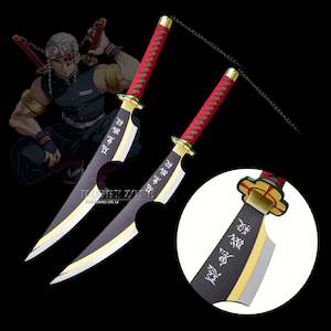 Demon Slayer – Tengen Uzui’s Twin Crescent Nichirin Cleaver Swords