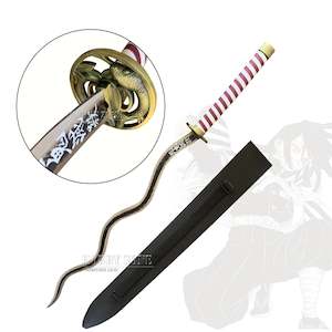 Demon Slayer Sword: Demon Slayer – Serpent Hashira Obanai Iguro Nichirin Sword – Premium Version