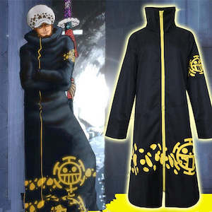 Cosplay Costume: One Piece Trafalgar Law Black Cosplay Cloak