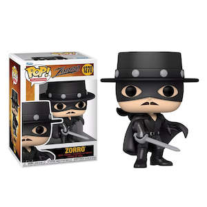 Zorro in Black Mask & Cape Holding Rapier Pop! Vinyl Figure