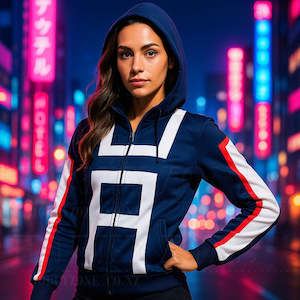 My Hero Academia – U.A. High School Gym Uniform Zip-Up Hoodie – Class 1-A Cosplay Jacket