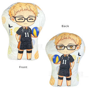Haikyuu: Haikyuu - Small Velvet Cushion - Tsukishima Kei in No. 11 Jersey Plush - Double Sided Pillow