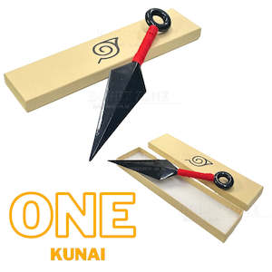 Naruto Plastic Cosplay Kunai - Red Handle Wrap