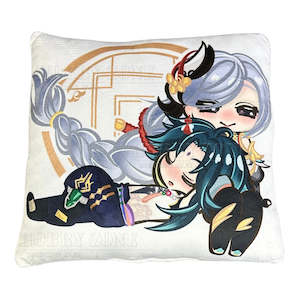 Genshin Impact – Xiao & Shenhe Plush - Double-Sided Velvet Cushion