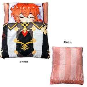 Genshin Impact – Diluc Rectangular Plush - Reversible Velvet Cushion