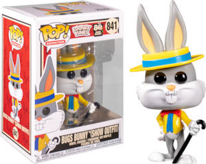 Cartoon Animations Pop Vinyl Figure: Looney Tunes - Bugs Bunny in Show Outfit 80th Anniversary Pop! Vinyl Figure