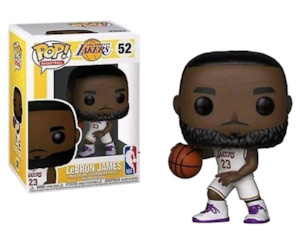 NBA: Los Angeles Lakers - LeBron James (White Uniform) Pop! Vinyl Figure