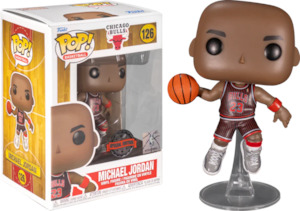 NBA: Bulls - Michael Jordan Black Pinstripe Jersey Pop! Vinyl Figure