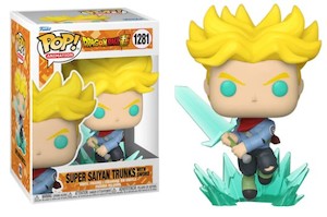 Dragon Ball Z - Super Saiyan Trunks with Sword Pop! Vinyl Figure - Turquoise Power Up!