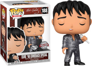 Celebrity Pop Vinyl Figures: Elvis Presley '68 Comeback Special Diamond Glitter Pop! Vinyl Figure