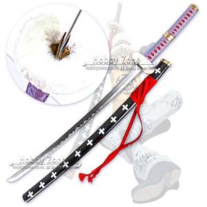 One Piece Swords: One Piece Sword - Trafalgar Law's Long Katana (Purple Handle) - 130cm