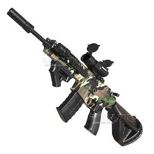 All The Green Gel Ball Blasters: [R18+] "Camouflaged Rainforest" LJ M416 Gel Ball Blaster [ID Check Required]