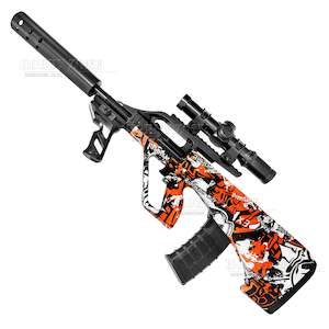 Underwater World Gel Ball Blasters Blue: [R18+] "Clownfish" LJ AUG Graffiti Gel Ball Blaster [ID Check Required]