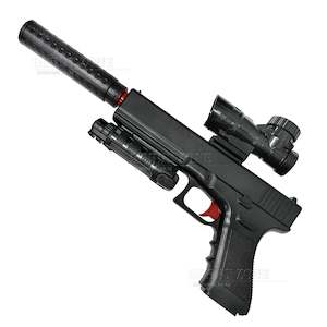 Airsoft Club Exclusive: "Dwarf Mulberries" LJ Glock Black Gel Ball Blaster [ID Check R18 + Requires Any One Membership: Airsoft, Paintball, or NZDA]