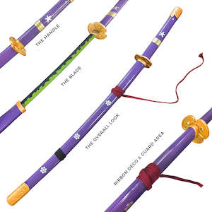 Glorious Sword Comebacks: One-Piece Roronoa Zoro Enma Sword - Imperial Purple - Premium Edition