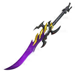 Armoury: Solo Leveling Antares' Fangs Blade with Wooden Stand