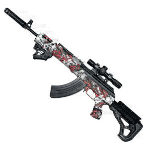 Rifles: [R18+] "Red Velvet Cake" AKS Rifle Gel Ball Blaster [ID Check Required]