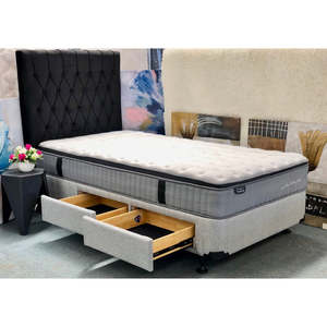 Bed Base With Mattress Deal: Chicago Bed With 2 Drawers NZ Made