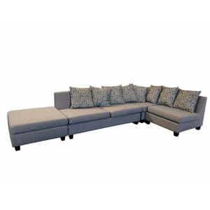 Sofa: Alabama Chaise Sofa With Ottoman