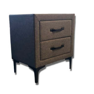 Bedroom: Chicago Bedside Grey/Black