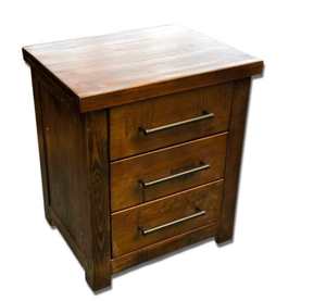 Bedroom: Woodgate Bedside With 3 Drawers