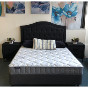 Headboards: Monako Headboard in Black Fabric