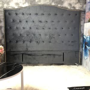 Headboards: Washington King  Headboard in Grey Velvet