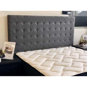 Headboards: Lucas Headboard in Grey Fabric