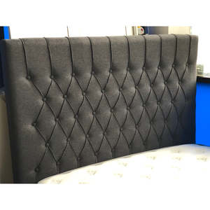 Headboards: Chicago Grey Fabric Headboard