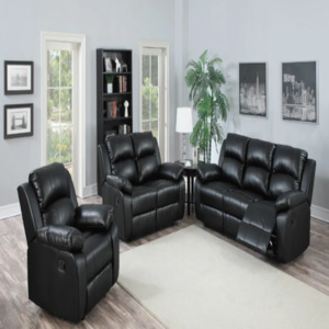 Sofas: Katie Black Recliner Sofa