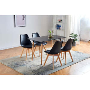 Dining: Echo Dining Table in Black Colour