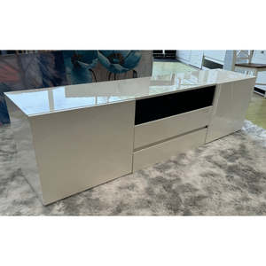 Entertainment Unitsmake Pri: Luca White Glossy Tv unit with LED