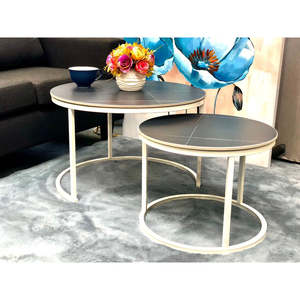 Coffee Table: Ceramic Coffee table 2pcs