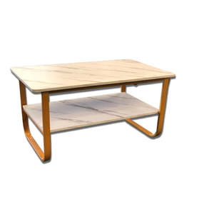 Coffee Table: Coffee Table With Marble Pattern Look