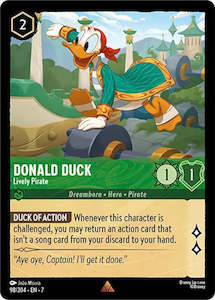 Lorcana Singles: Donald Duck - Lively Pirate