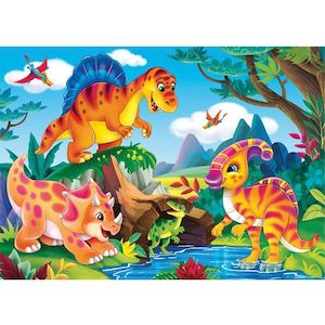 Holdson Puzzle - Set of Four Dinosaur Junior, 35pc Frame Tray Series