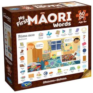 Holdson Puzzle - My First Māori Words, 60pc (Ruma Moe - Bedroom)