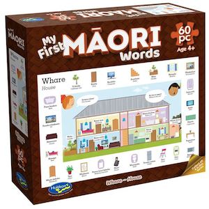 Holdson Puzzle - My First Māori Words, 60pc (Whare - House)