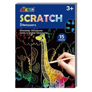 Avenir - Scratch Art Dinosaurs Mini Scratch Book