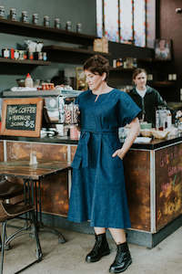 Tonic Cloth: The Obi Dress - Raw Denim