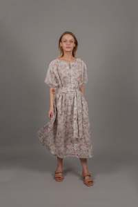 Obi Dress - Pink Moss