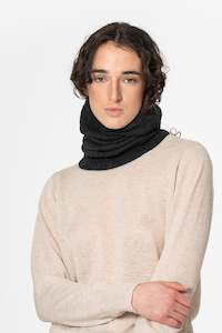 DINADI Merino Handknit Neckwarmer - Onxy Grey