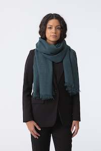 DINADI Merino Woven Scarf - Dragonfly Green