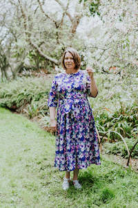 Lucinda Dress - Purple Floral