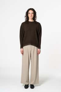 DINADI YAK Roundneck Sweater - Dark Brown