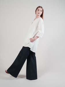 Organic Collarless Shirt