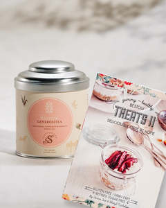 Bestow: Bestow Generositea Tin + Bestow Treats II Cookbook