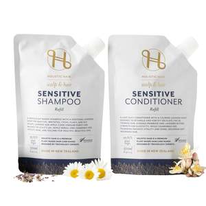 Sensitive Shampoo and Conditioner Refill Pouch Set 500ML